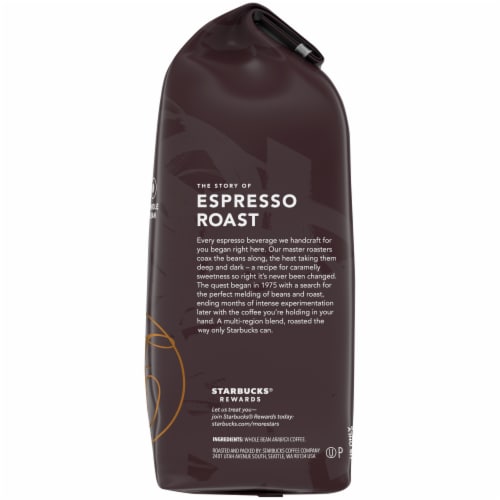 Starbucks® Espresso Roast Dark Roast Whole Bean Coffee Perspective: right