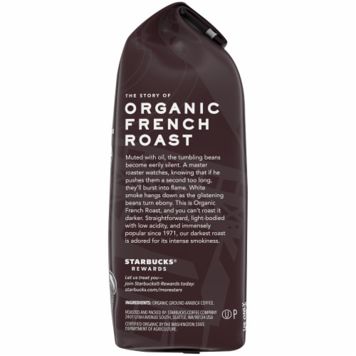 Starbucks® Organic French Dark Roast Ground Coffee Perspective: right