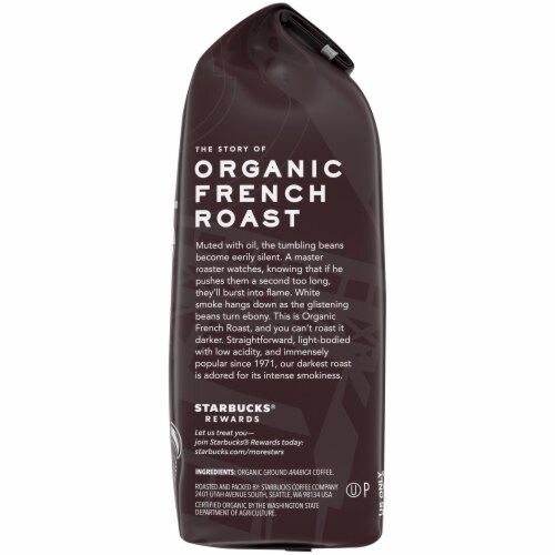 Starbucks® Organic French Dark Roast Ground Coffee Perspective: right