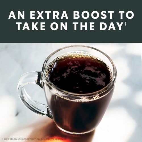 Starbucks® PLUS with 2X Caffeine Dark Roast K-Cup Coffee Pods Perspective: right