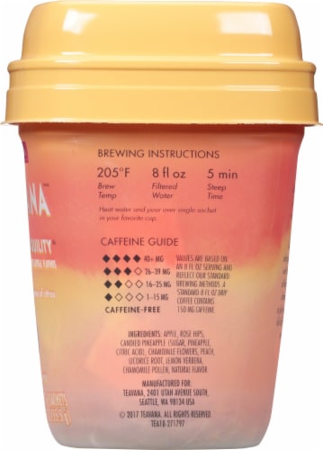 Teavana™ Peach Tranquility Herbal Tea Sachets Perspective: right