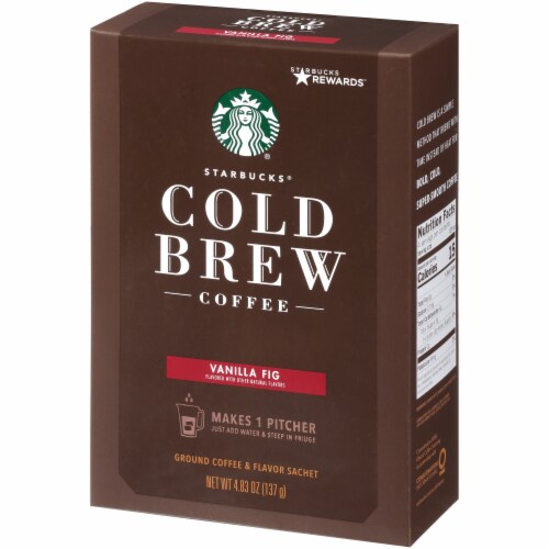 Starbucks Vanilla Fig Cold Brew Ground Coffee Perspective: right