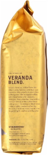 Starbucks Veranda Blend Blonde Roast Whole Bean Coffee Perspective: right