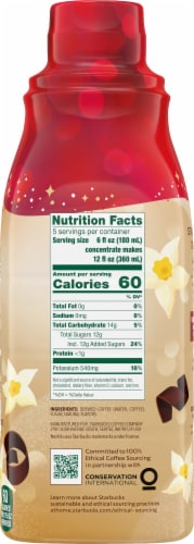 Starbucks® Cold Brew Coffee Concentrate Vanilla & Chocolate Sweetened Perspective: right