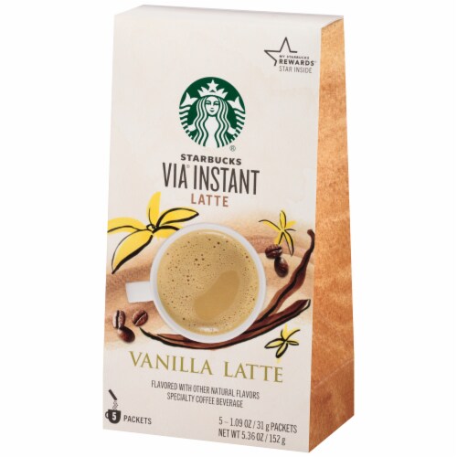 Starbucks® Via Vanilla Latte Instant Coffee Perspective: right