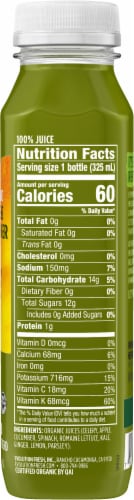Evolution Fresh Organic Greens & Ginger Cold-Pressed Vegetable & Fruit Juice Blend Perspective: right