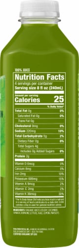 Evolution Fresh® Organic Green Devotion Juice Bottle Perspective: right
