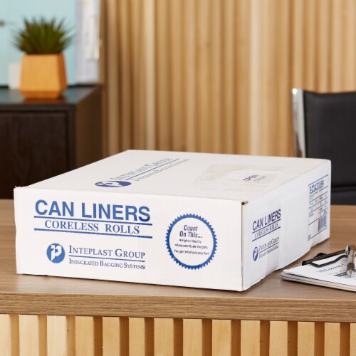 Inteplast Group Natural Commercial Perforated Roll Can Liner Perspective: right