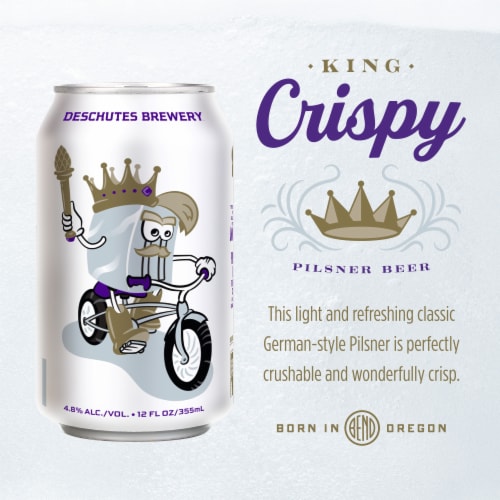 Deschutes Brewery® King Crispy Pilsner Craft Beer Perspective: right