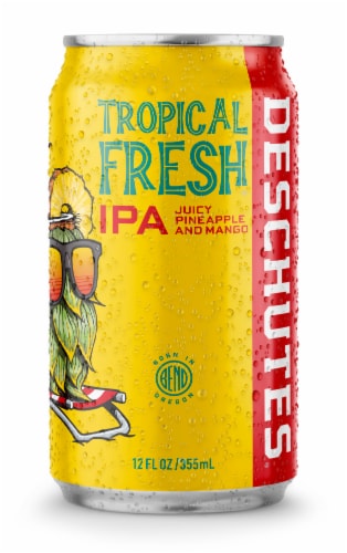 Deschutes Brewery® Tropical Fresh IPA Craft Beer Perspective: right
