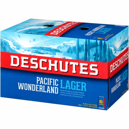 Deschutes Brewery Pacific Wonderland Lager Beer Perspective: right