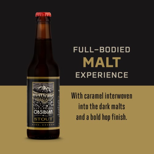 Deschutes Brewery® Obsidian Stout Craft Beer Perspective: right