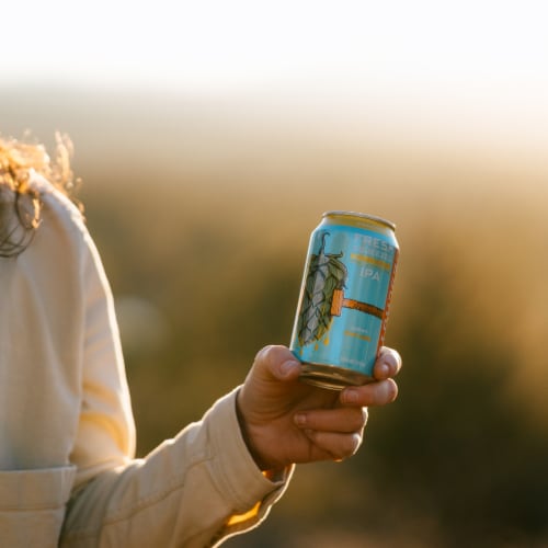 Deschutes Brewery® Fresh Squeezed Non-Alcoholic IPA Craft Beer Perspective: right