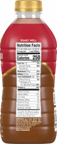 Promised Land Dairy Midnight Chocolate Ultra-Pasteurized Whole Milk Perspective: right