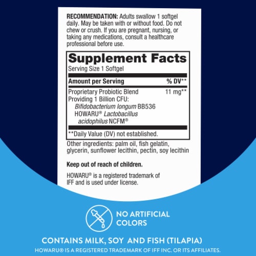 Nature's Way® Probiotic Pearls® Acidophilus Digestive Health Softgels Perspective: right