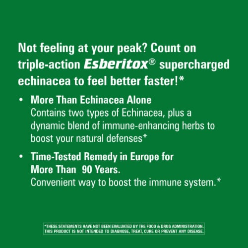 Enzymatic Therapy Esberitox Echinacea Chewable Tablets Perspective: right