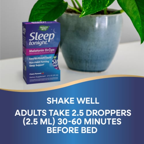 Nature's Way Sleep Tonight™ Cherry Melatonin Drops Perspective: right