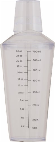 Oggi Plastic Cocktail Shaker - Clear Perspective: right