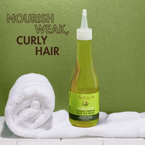 Shea Moisture Moringa & Avocado Power Greens Hair Tea Rinse Perspective: right