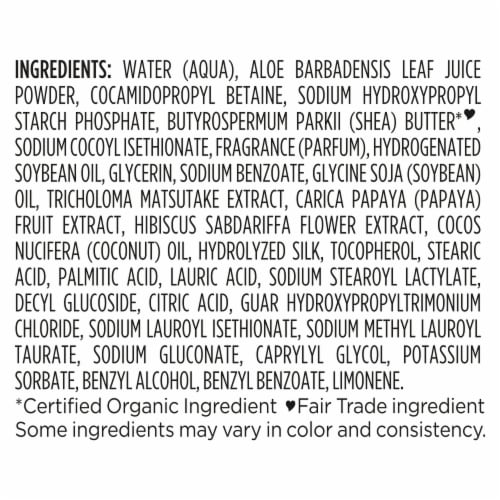 SheaMoisture Coconut Hibiscus 18z Body Wash Coconut Hibiscus Perspective: right