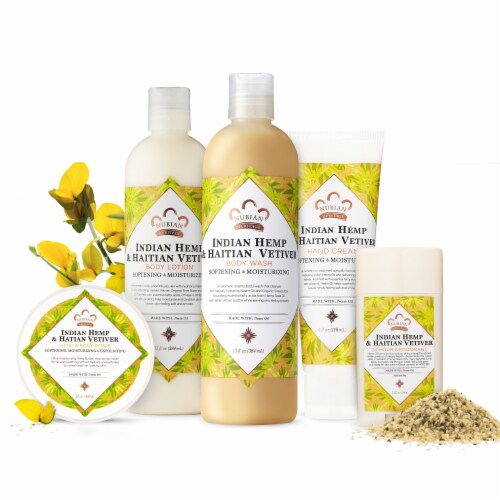 Nubian Heritage Indian Hemp and Haitian Vetiver Deodorant Perspective: right