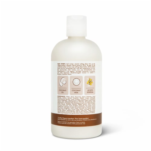 SheaMoisture Shampoo Daily Hydration 100% Virgin Coconut Oil for All Hair Types Sulfate-Free Perspective: right