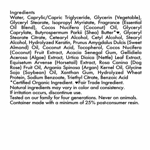 Shea Moisture 100% Extra Virgin Coconut Oil Leave-in Conditioner Treatment Perspective: right