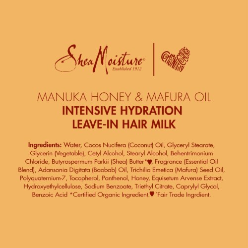 Shea Moisture® Manuka Honey & Mafura Oil Leave-In Milk for Dry Hair Perspective: right