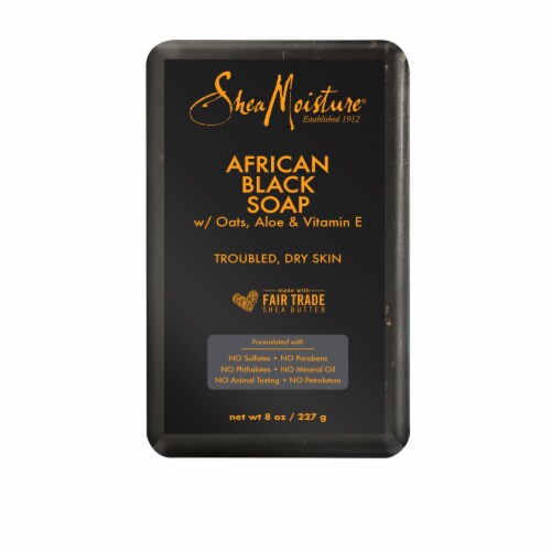 SheaMoisture African Black Soap Bar Soap Perspective: right