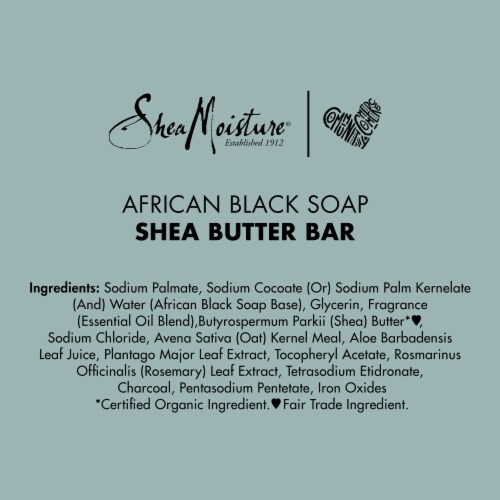 SheaMoisture African Black Soap Bar Soap Perspective: right