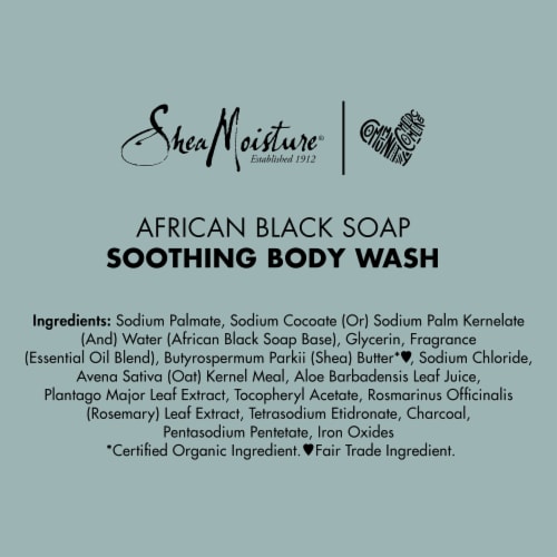 Shea Moisture® Paraben-Free African Black Soap Soothing Acne Body Wash Perspective: right