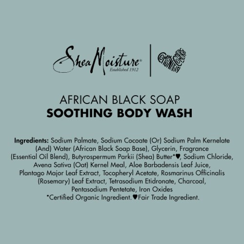 Shea Moisture® Paraben-Free African Black Soap Soothing Acne Body Wash Perspective: right