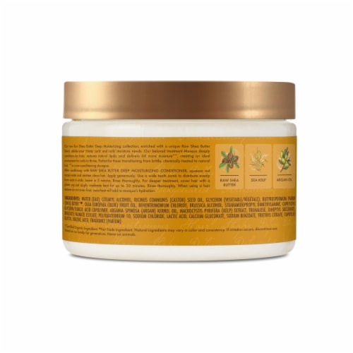 SheaMoisture Hair Masque Raw Shea Butter for Curly Hair Deep Conditioner to Moisturize and Renew Perspective: right