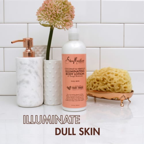 Shea Moisture Coconut & Hibiscus Body Lotion Perspective: right