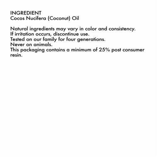 Shea Moisture® Head-To-Toe 100% Extra Virgin Pure Coconut Oil Nourishing Hydration Perspective: right