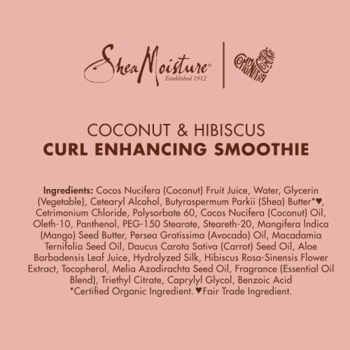 SheaMoisture Coconut and Hibiscus Smoothie Curl Enhancing Cream Perspective: right