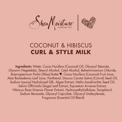SheaMoisture Coconut and Hibiscus Curl and Style Milk Perspective: right
