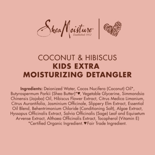 SheaMoisture Coconut and Hibiscus Kids Extra Moisturizing Detangler Perspective: right