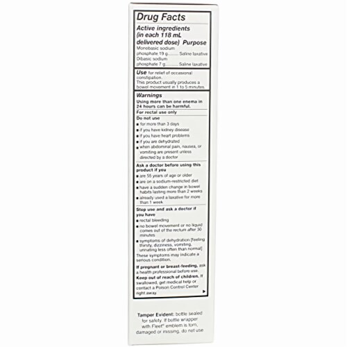 Fleet Adult Saline Enema 4.5 fl oz (Pack of 8) Perspective: right