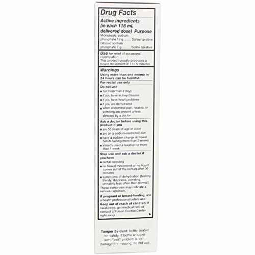 Fleet Adult Saline Enema 4.5 fl oz (Pack of 20) Perspective: right