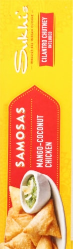 Sukhi's® Mango-Coconut Chicken Samosas Perspective: right