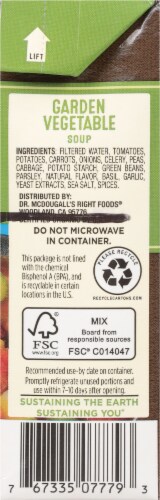 Dr. McDougall's Low Sodium Garden Vegetable Soup Perspective: right