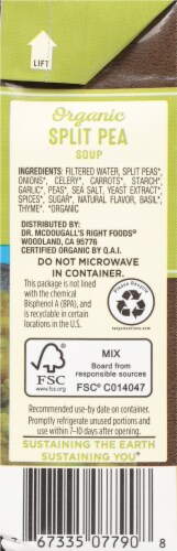 Dr McDougall's Organic Low Sodium Split Pea Soup Perspective: right
