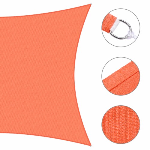 19x13 Ft 97% UV Block Rectangle Sun Shade Sail Canopy Outdoor Patio Pool Yard Perspective: right