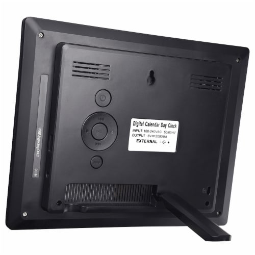 8 LCD Day Clock Digital Calendar Alarm Large Dementia Table Home Office 2 Pack Perspective: right