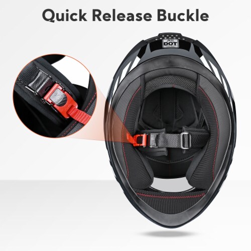 Motorcycle helmet sales quick release