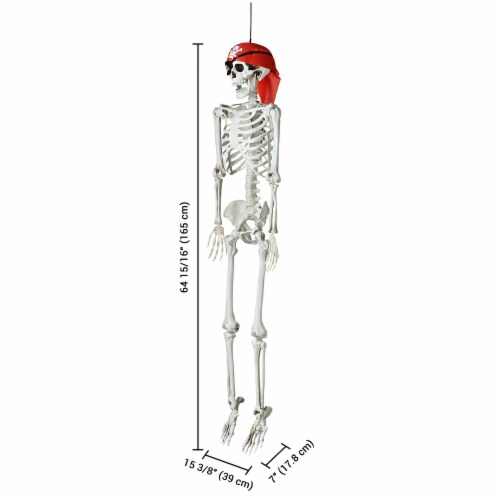 Yescom 5.4' FT Full Body Halloween Skeletons Props Decoration with Movable Joints 2 Pack Perspective: right