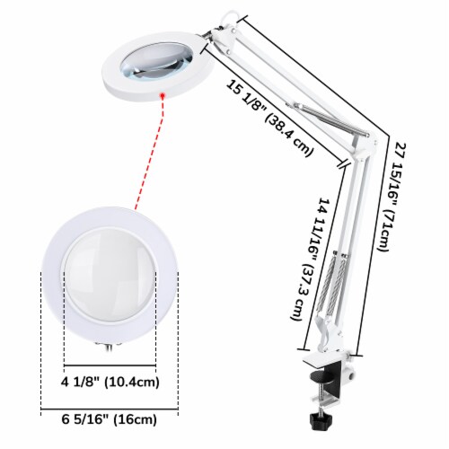 5X LED Magnifying Lamp Desk Light with Clamp Adjustable Arm for Cosmetic  Sewing, 1 - Kroger