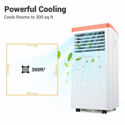 Yescom 4-in-1 10,000 BTU Portable Air Conditioner Dehumidifier with Window Kit Remote Control Perspective: right