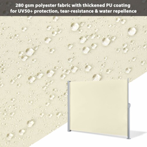 Yescom 240 x71 Retractable Patio Screen Outdoor Partition Side Awning Privacy Wind Sun Shade Perspective: right
